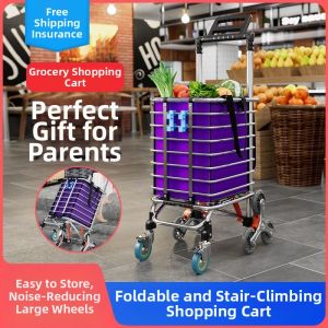 Portable Lightweight Shopping Trolley Stair Climbing