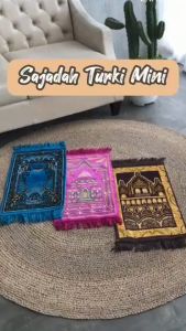 Sajadah Sujud Turki Mini Izmir/Sajadah Anak Mini/Oleh Oleh Haji Umroh