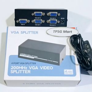 Bộ chia VGA 1 ra 4 (4 Port VGA Splitter) / 1 VGA Input ra 4 VGA Output (VGA-2004)