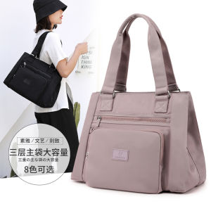 【Colorful Fox】korean fashion large capacity tote bag for women waterproof nylon Multi-pocket handbag