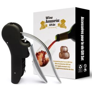 Professional Wine Opener - Easy Corkscrew for Servers Waiters Bartenders and Home Use - Perfect for Summer and Winter Drinks