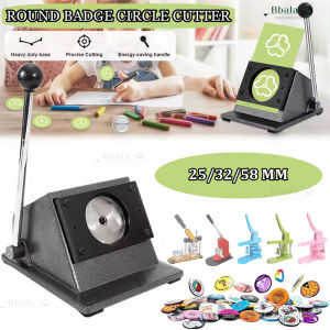 Button Cutter Graphic Punching Machine Manual Button Making Knife 25/32/58mm Round Paper Punching Machine