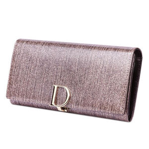 BANYANU Elegant Multi Functional Women Clutch Bag Genuine Leather Coin Purse Lady Gold Pink Color Long Wallet for Party Birthday Gift