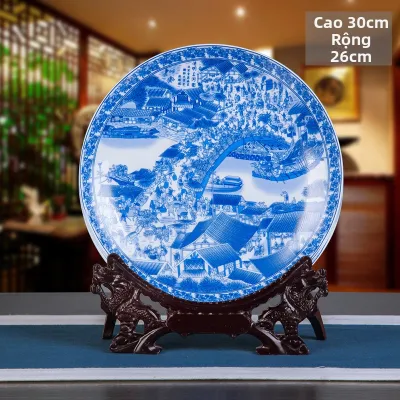 Đồ Trang Trí Bằng Gốm Sứ Trung Quốc Đồ Trang Trí Phòng Khách Đồ Trang Trí Nhà Đồ Trang Trí Truyền Thống Trung Quốc Đĩa TV Đồ Trang Trí Cửa Hàng Rượu