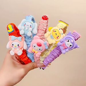 Gratis Ongkir - Bandana Anak Perempuan Motif Kerut / Bando Karakter Sanrio / Bando Scrunchie Sanrio