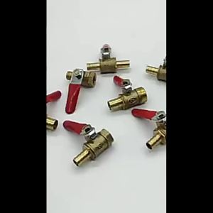 ZEO Brass Ball Valves 1/4" Male Female Thread Copper Fitting Water Oil Hair Gas Fuel Line Shutoff