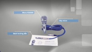 Micro có dây Platinum KS-5000 - Micro karaoke có dây - Micro karaoke có dây dài 8m - Bảo hành chính hãng 12 tháng - Hàng chính hãng