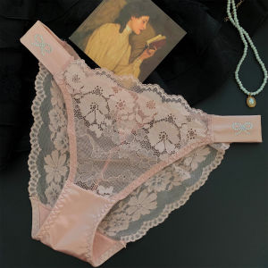 French เซ็กซี่ Low เอว Pure ผ้าฝ้าย ลูกไม้ ชุดชั้นใน ระบายอากาศได้ดี Ladies Triangle กางเกงขาสั้น ฤดูร้อน Thin Model No Trace กางเกงชั้นในใส่สบาย