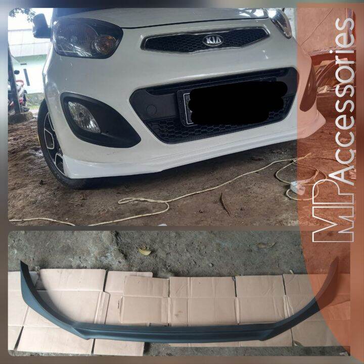 Front Lips / Winglet / Sayap Bumper Bemper Depan Kia Picanto Tahun 2010 ...