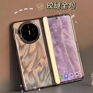 OPPO Find N5 Phone Case Full Cover Electroplated Feathers Shiny Sequins Hinge Protection Shell Lightweight Luxury Creative Design