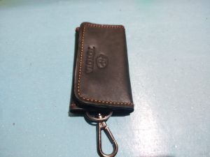 Dompet STNK Lipat tiga kulit asli Toyota / Dompet Gantungan kunci mobil motor