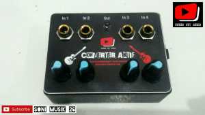 Converter Soundcard V8 Aktif 4 Input (Menjadikan Suara Gitar Pasif/Aktif Lebih Mantap)