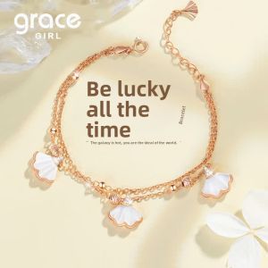 Grace Girl | Luxury Double Layered Silver Bracelet