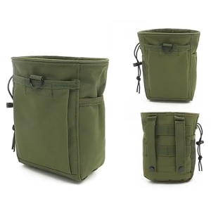 Tactical Molle Drawstring Magazine Dump Pouch Adjustable Military Utility Belt Waist Pack Hip Holster Bag Outdoor Storage Bag