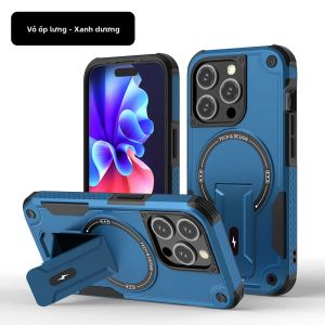 Vỏ Điện Thoại Có Chân Đế Từ Tính Armor Cho iPhone Vỏ Chống Sốc Magsafe Funda Tương Thích Với Nhiều Mẫu Máy Chống Trầy Xước & Chống Trượt