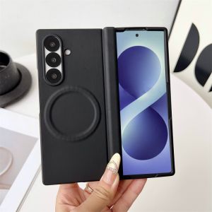 LS | Hinge Protection Magnetic Phone Case For Samsung Galaxy Z Fold 8 Ultra Z Fold 7 6 5 Magsafe Cover No Screen Protector Film Fold6