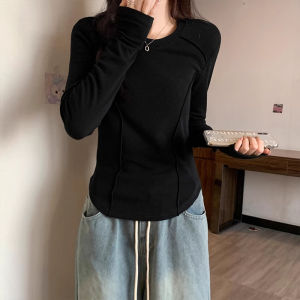 chaqi | Basic White T-Shirt Women Versatile Underwear Short Bone Grinding