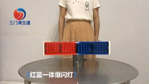 Lampu Warning Light Solar Lalu Lintas Safety Traffic Cone Tenaga Surya LED Lampu Kedap Kedip Anti Air Biru & Merah