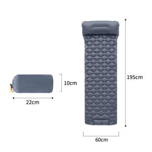 EELHOE | New Outdoor Camping Inflatable Mattress Sleeping Pad With Pillows Ultralight Air Mat Built In Inflator Pump HikingAcc