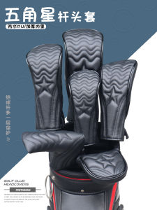Star HELLO NRC Golf Club Head Cover Full Set Wood PU Waterproof Fabric Ball Head Protector Golf Club Cover Mens Sport Fitness