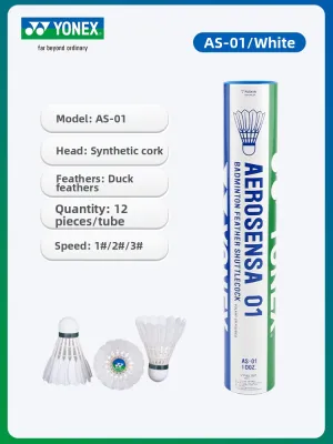 Yonex | Durable AS03 AS02 Badminton Shuttlecocks 12 Pack