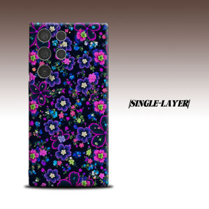 Neon Florals For Samsung Galaxy S26 S25 S24 A56 A36 Dual Layer Luxury Fashion Full Lens Protective Case