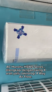 AC 2.5 PK Honshu HSWS24DS R32 Deluxe Series 4 Way Swing Gold Fin