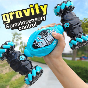 Gesture induction deformation Radio-controlled car stunt twist four-wheel drive off-road vehicle childrens boy toy light music racing birthday gift