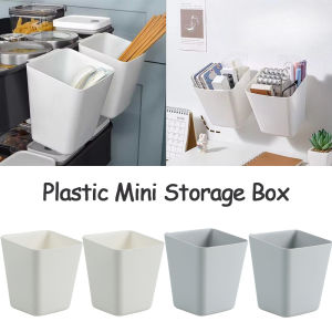 12pcs Trolley Plastic Hanging Storage Box / Back-mounted Sundries Sorting Hanging Baskets / Small Trolley Organizer Container for Kitchen Bathroom