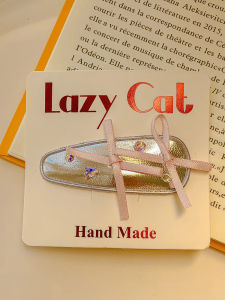 หวาน กิ๊บติดผมปมผีเสื้อสีเงินเครื่องประดับผมเด็ก หนัง คลิป Bb Duckbill เครื่องประดับผมแบบรวมสําหรับเด็กผู้หญิง