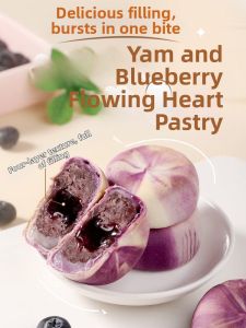 Yam Blueberry Lava Cakes