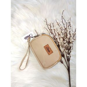 AQ - DAVINA By CHIA Dompet Koin Wanita 2 Ruang Simple Muat Banyak Bahan Chocoly X Thickes