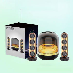 Bluetooth 5.4 HiFi Stereo Speaker Multifunctional Portable Wireless Soundbar Subwoofer Mini Night light Colorful Breathing Light