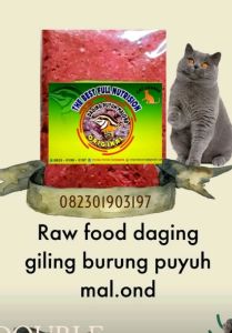 Raw food puyuh giling 500 gram
