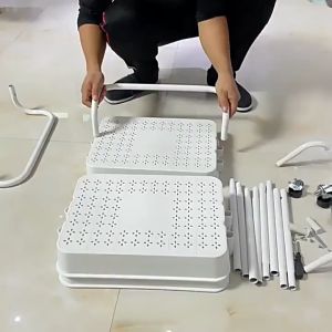 Kệ Bỉm Sửa Hồng 3 Tầng Bánh Xe Loại Tốt Xe Đẩy 3 Ngăn Tiện Lợi Chắc Chắn Siêu Bền