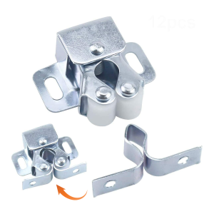 Orna กลอนล็อคประตูตู้ ลูกกลิ้งคู่ อุปกรณ์สลักสลักฮาร์ดแวร์ ตัวล็อกล้อเลื่อน cabinet lock