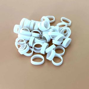 450pcs Rubber Band White Color Mini High Elastic Rubber Bands Supplies Stretchable Latex Rings For Home Office Stationery