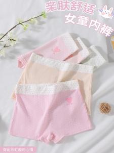 Teenage Girl Cotton Antibacterial Underwear Development Period Puberty Middle School Student Flat Angle Pants Pure Cotton Briefs