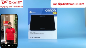 Cân điện tử Omron HN-289 Chính hãng - Thiết kế tinh gọn cảm biến siêu nhạy đo chính xác từng gram