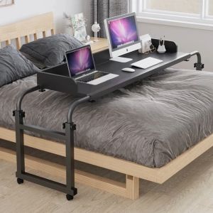 Adjustable Cross Bed Laptop Table Movable Cross Bed Lazy Desk Removable Computer Table Home Bed Lazy Lift Bedroom Bedside End PH