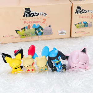 Takara Tomy | 5-6pcs Pokemon Figure Toys Model Set Gengar Togepi Piplup Psyduck Pichu PVC Dolls With Box Cute Small Desktop Decoration Gifts