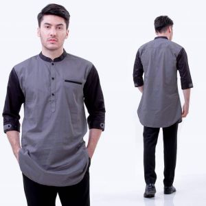 Terbaru Baju Koko Kurta Dewasa Long Sleeve Agam Lengan 3/4 Baju Muslim Pria Dewasa