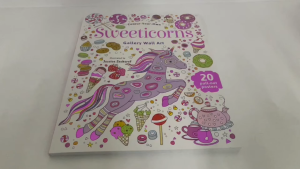 Sweeticorns Wall Art Colouring Book with Pull Out Posters For Adults & Kids