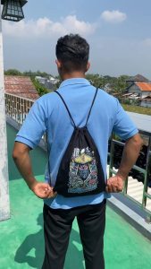 TAS PUNGGUNG SERUT TSURIKAMI SAMURAI Multi Fungsi String bag buat mancing