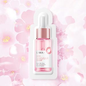 20PCS LAIKOU Sakura Essence Serum 1.5ml x20 - Hydrating & Brightening Facial Treatment - Travel Size Skincare Set - Japan Cherry Blossom Extract