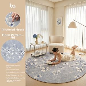 BEIAISI | New Cream Style Circular Carpet