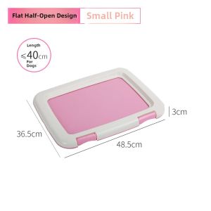 Alice Dog Toilet Teddy Portable Flat Dog Urinal Pet Training Potty for Small Dogs Puppy Square Shape Non-Slip Design Indoor Outdoor