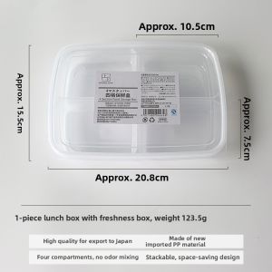 Freshness Preserving Food-grade Compartmentalized Storage Box