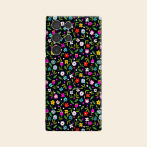 BILIBILI | Dark Floral Luxury Fashion Full Lens Protective Case for Samsung Galaxy S26 S25 S24 A56 A36 Plus Ultra