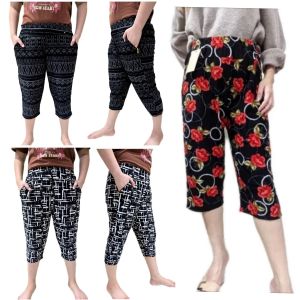 Girl Pant 3/4 Quarter Fit Pant Free Size